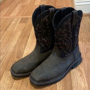 Wolverine Steel toe cowboy work boots size 9